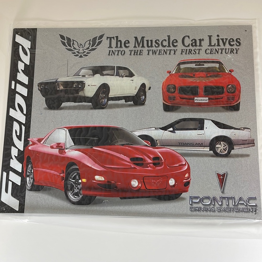 NWT Pontiac Firebird Tin Sign